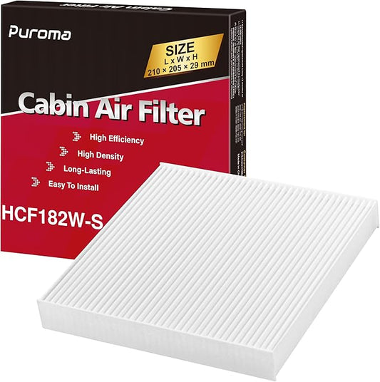 Puroma Cabin Air Filter Replacement for CP182, CF11182, Honda Civic, Clarity, CR-V, CR-Z, HR-V, Fit, Insight, Odyssey, Acura MDX, RDX, TLX, INTEGRA