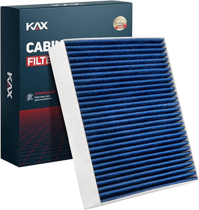 KAX Premium Cabin Air Filter with Dual Active Carbon, CF10743 Replacement for Grand Caravan, Town & Country, Q50, Frontier, G37, Armada, TITAN, QX80, TITAN XD, G35, QX50, Q60, M35, Routan, EX35