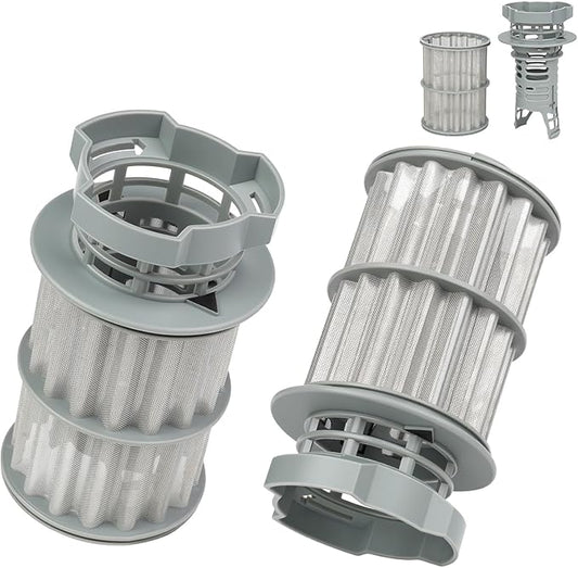 2PCS 645038 Dishwasher Filter for Bosch Thermador, Dishwasher Filter Replacement Parts AP4339631, 00651097, 1560725, 651097, AH3479708, EA3479708, PS3479708, PS8730270