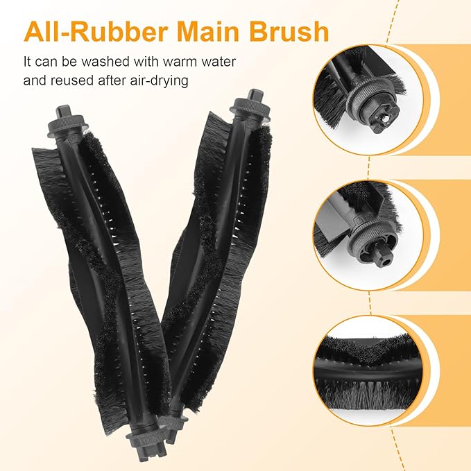 L60 Accessories Kit Compatible with Eufy L60 / L50 Vacuum Robot, 2 Roller Brushs, 4 HEPA Filters, 4 Side Brushs, 1 Clean Tool, 1 Screwdriver for Eufy L60 / L50 Replacement Parts