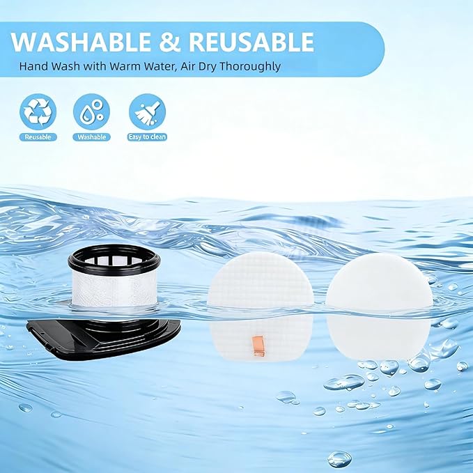 IX140 IX141 Vacuum Filters Replacement for Shark IZ140, IX142, IZ140C, IZ141C, IZ142, UZ145, IX141H, WZ140, WZ250 Rocket Pet Pro Cordless Stick Vacuums. Comapre to Part 616FJ140 & 617FJ140