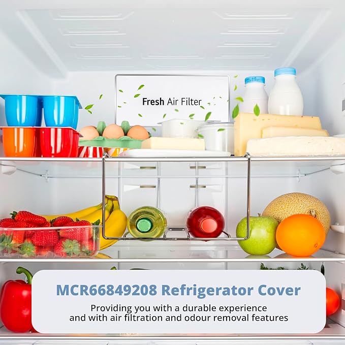 MCR66849208 Replacement for LG Refrigerator Air Filter Cover Lg LFXS26596S LFXS28596S LRMDS3006D LRFXC2416S LRFXC2406D LFXS26973S LMRS28596D LMRS28626D LMRS28626S ADQ75493301, 3 PCS LT120F Air Filter