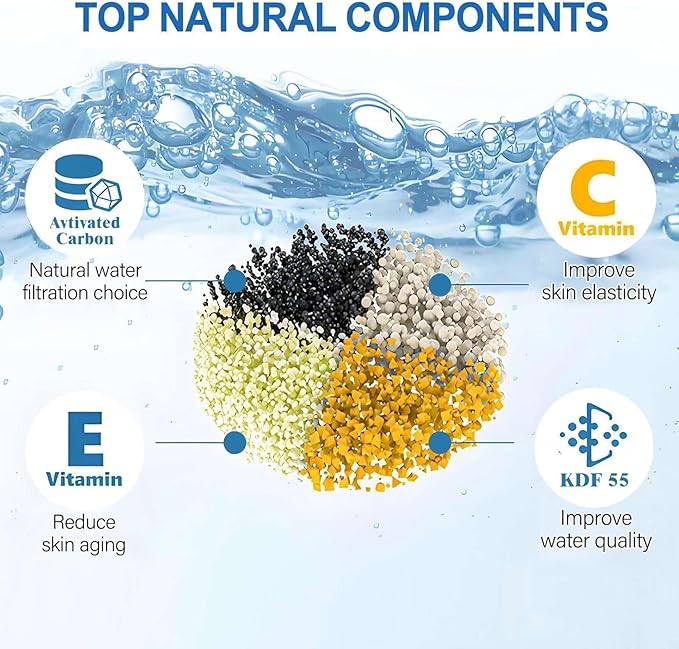 Bath Filter for Tub - Kinder Water Filter for Bathtub, Hard Water Softener to Remove Lead,Chlorine and Fluoride, Improve Skin, Hair and Nails Condition,Chrome