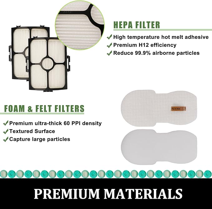 HZ4002 Filter Replacement and Odor Neutralizer Cartridge Kit for Shark HZ3002 HZ3000 HZ4001AMZ HZ4002 Stratos Ultralight Corded Stick Vacuum, Replace Parts XFFKHZ3000 XHFHZ3000 1541FC3000