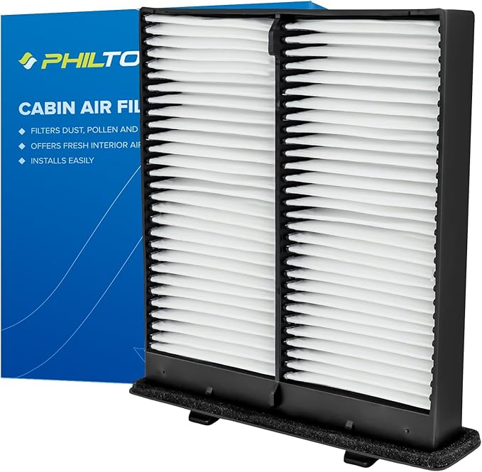 PHILTOP Cabin Air Filter w/Activated Carbon, Compatible with CF10559 Suzuki SX4 2007-2013, Carbon Filter Up Dust Pollen Odor