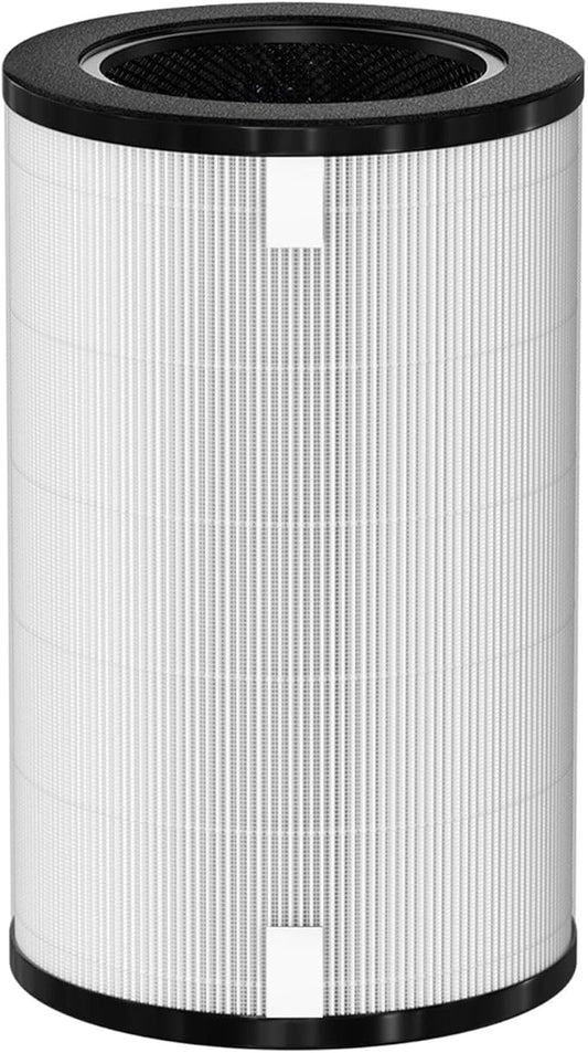 AP-T45 AP-T40FL HEPA Replacement Filter Compatible with 1461901 Homedics Total Clean 5-in-1 Air Cleaner Purifier, AP-T40 AP-T45WT AP-T40WT AP-T45-BK AP-T45-WT AP-T40WTAR, White, 1 Pack