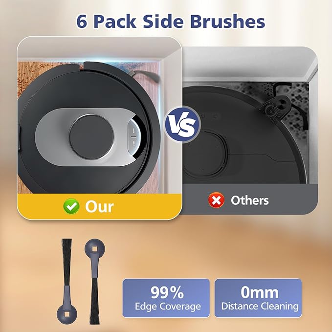 Replacement Parts for Shark AI AV2501AE AV2501S AV2511AE RV2502AE RV2520AOUS AV2510AOUS RV2610WA RV2610W Kits with Main Brush, Filters, Foam Filters, Pre-Filter, Side Brushes