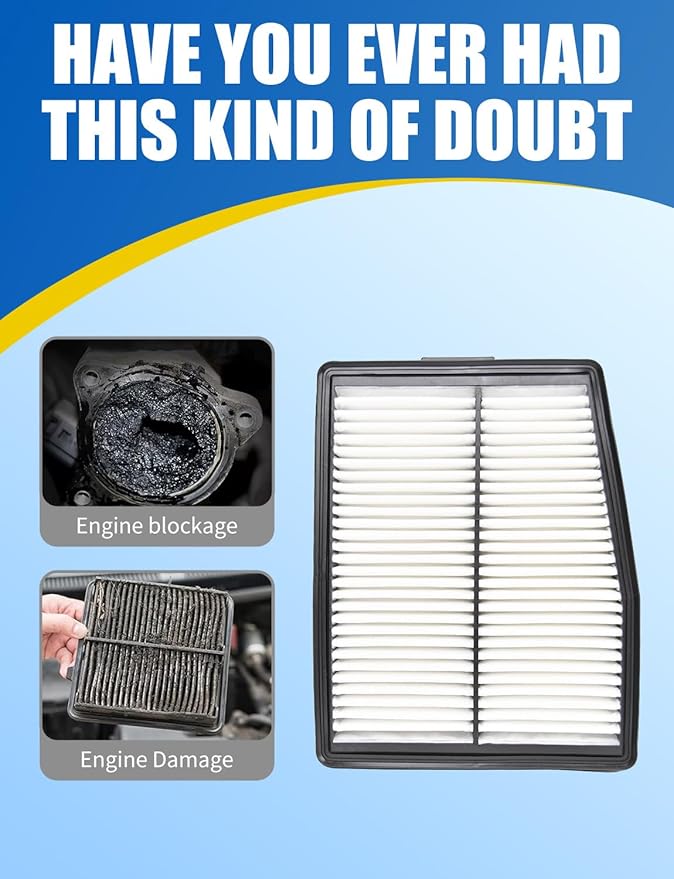 Engine and Cabin Air Filter Compatible with Hyundai Tucson Hybrid 2025 2024 2023 2022 With Activated Carbon,Fits 28113L5100&97133L1000