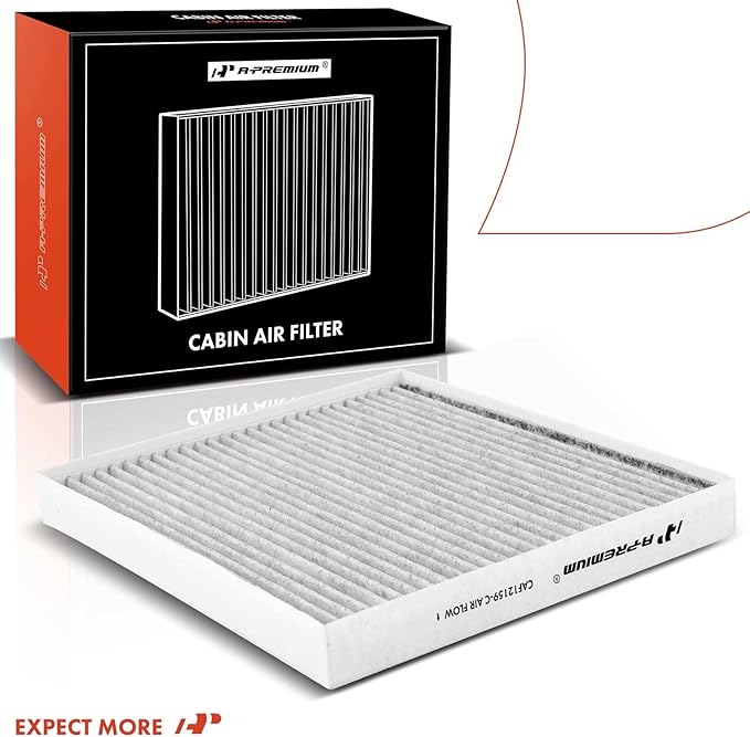 A-Premium Cabin Air Filter with Activated Carbon Compatible with Hyundai Sonata 2016-2019 & Kia Optima 2016-2020 Replace# 97133C1010, PC99206CP