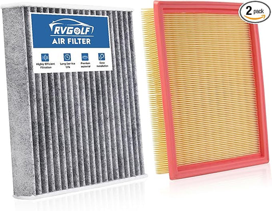 Engine+Cabin Air Filters Fit 2022 2023 2024 2025 2026 Nissan Pathfinder＆INFINITI QX60 (ALL ONLY FIT 3.5L) Engine Air Filter Replacement Accessories 272775NA1A 16546-6TA0A