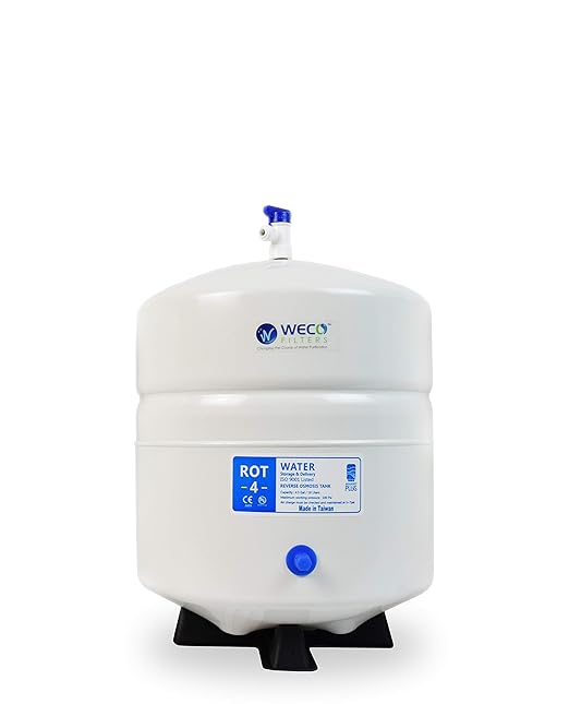 Pressurized RO Water Storage Tank - Total Capacity 4.5 Gal & appx. 2.8 Gal Usable Capacity (ROT-4-W)