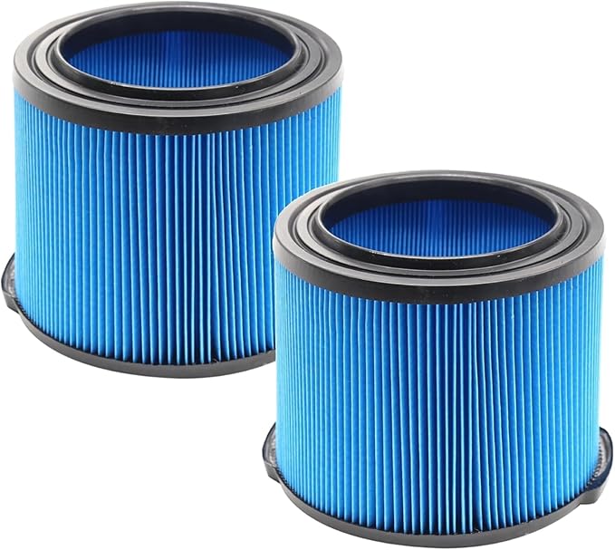 2 Pack Wet Dry Vac Filter VF3500 3 Layer Fine Filter, Half Height Replacement V3500 Filter for 3-4.5 Gallon Vacs WD3050 WD4050 WD4070 WD4522 4000RV 4500RV