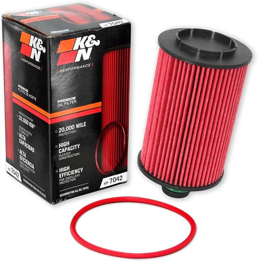 K&N Premium Oil Filter: 20,000 Mile Engine Protection, High Capacity/High Efficiency: Compatible with 2014-2020 JEEP/RAM: (See Product Description for Select Models) HP-7042