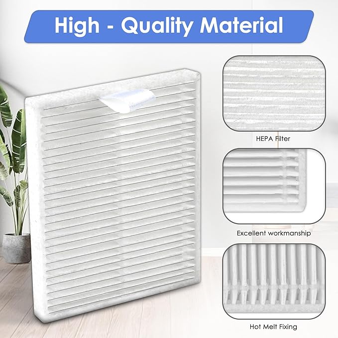 (6 Pack) Q7 M5/ M5+ Replacement HEPA Filters Compatible with Roborock Q7 L5/ Q7 L5+ Robot Vacuum, Accessories Kit, Upright Filter, Vacuum Filters, Canister Filters