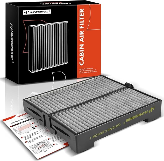 A-Premium Cabin Air Filter with Activated Carbon Compatible with Subaru Forester 2003 2004 2005 2006 2007 2008, 2.5L, AWD, Replace# G3010SA100, 72880SA000