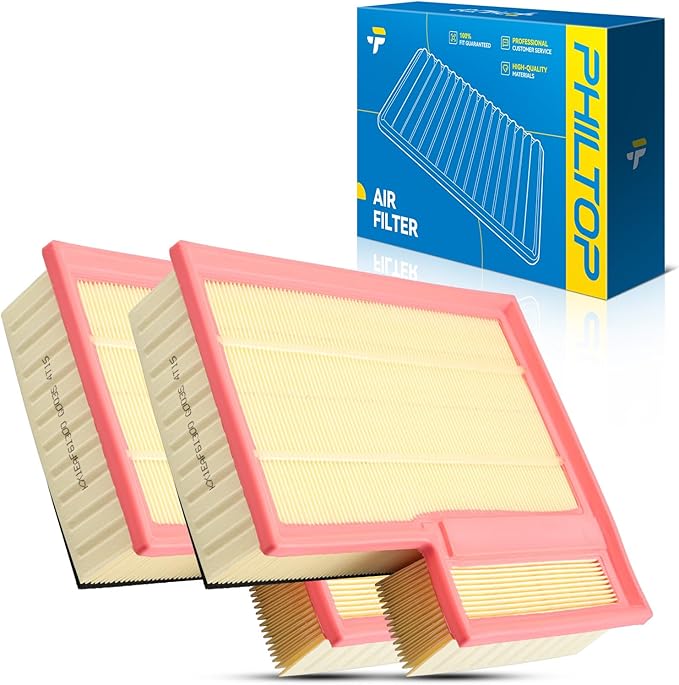 PHILTOP Engine Air Filter, Compatible with CA11946 Ford Transit-250, Transit-350, Transit-150, Transit-350 HD, 2015-2026, 3.7L/3.2T/3.5T, Improve Engine Performance, Pack of 2