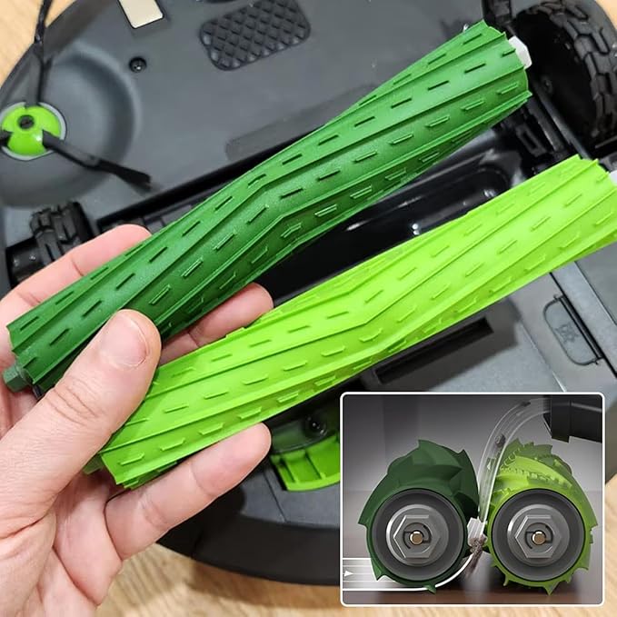 Replacement Parts Accessories for iRobot Roomba E&I&J Series - Fit e5 e6 e7 i1 i1+ i2 i3 i3+ i4 i4+ i6 i6+i7 i7+ i8 i8+ j6+ j7 j7+,Combo i5 i5+j5 j5+ Vacuum - 1 Set Brush,3 Side Brush,3 HEPA Filter