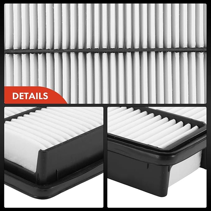 A-Premium Engine Air Filter Compatible with Hyundai Tucson 2005-2009 & Kia Sportage 2005-2010, 2.0L 2.7L, Rigid Panel, Replace# 28113-08000
