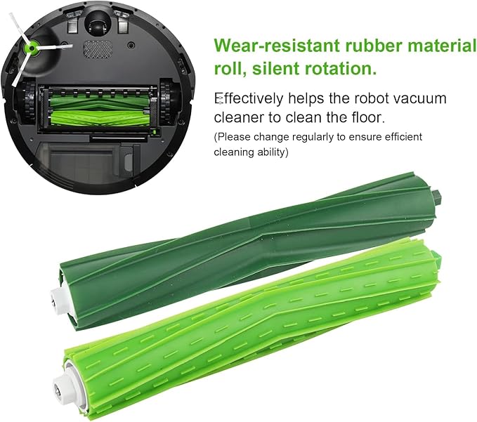 Replacement Roller Brushes Compatible for iRobot Roomba E & I & J Series - Fit e5 e6 e7 i1 i1+ i2 i3 i3+ i4 i4+ i6 i6+i7 i7+ i8 i8+ j6+ j7 j7+,Combo i5 i5+j5 j5+ Vacuum Cleaner Accessories - 1 Set