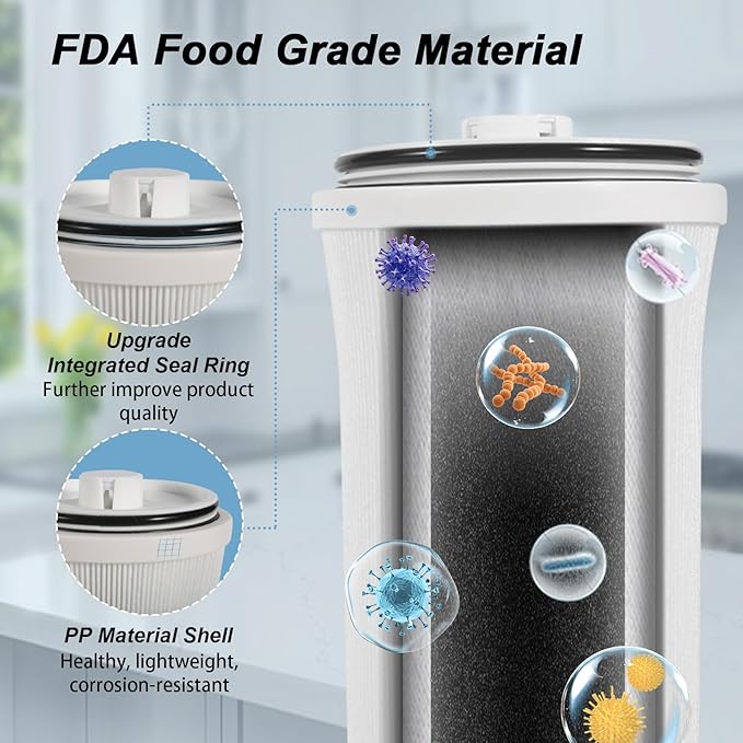 122943 E3 Carbon Filter Compatible with Amway eSpring Water Purifier（122940, 122941, 122942, 127721, 122940CA, 122941CA, 122942CA）, Made From Natural Fibers and PP Material. Ensures Your Water Safety.