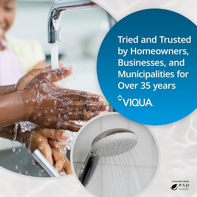 Viqua C2-01PB Carbon Block Water Filter with Lead Reduction - 10 Micron Cartridge Reduces Lead, Chlorine, Taste, Odor, Replacement Filter for AWP40B-V, AWP40C-V, AWP50B-V, FB1-1.5PF, 4.5 x 10-Inches