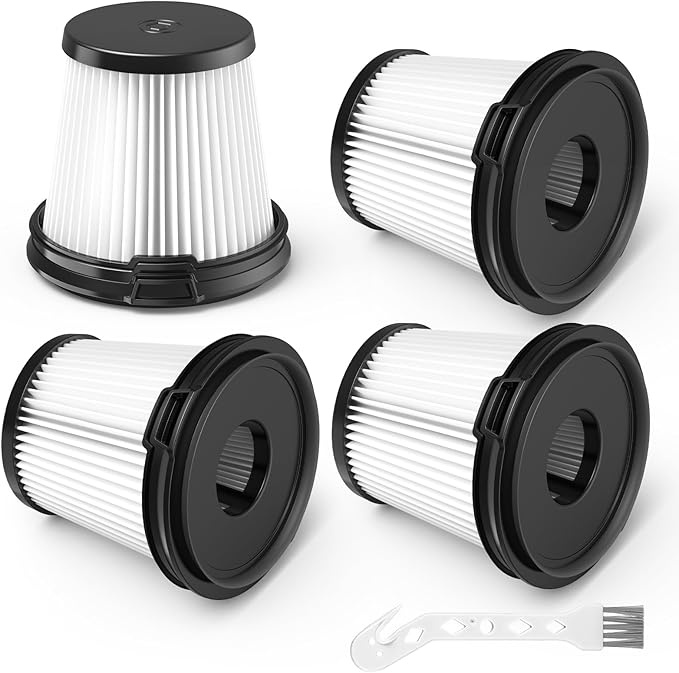 4 Pack IW3511 BU3521 HEPA Filter Replacement Part For Shark IW3511 IW1111 IW1120 Detect Pro Lightweight Cordless Stick Vacuum Cleaner