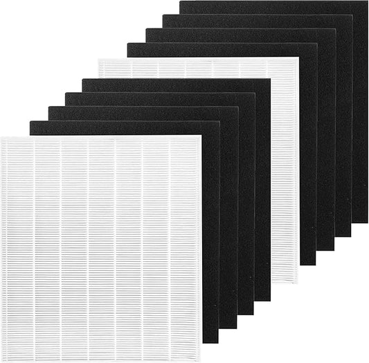Goodsby 2 Pack Replacement H13 True HEPA Filters Pack for Coway Air Purifier AP1512HH AP-1512HH-FP AP-1518R AP-1519P and Airmega 200M, 2x True HEPA Filters and 8x Activated Carbon Pre Filters (2)