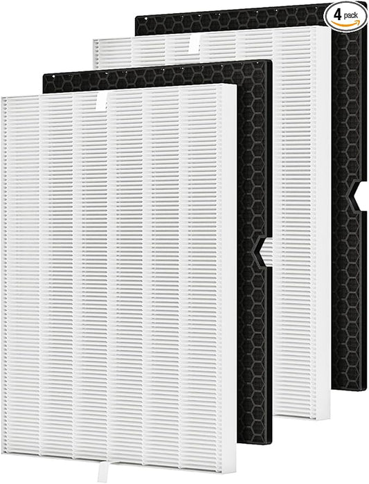 Future Way 2-Set 5500-2 Air Purifier Replacement Filter for Winix 5500-2, H13 True HEPA Filter & Activated Carbon Filter Kit, Replace 116130 Filter H