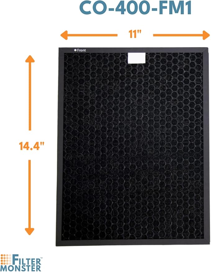 Filter-Monster Replacement with Carbon Filter Set Compatible with Coway Airmega 400/400S Max 2 Filter for Airmega 400 Air Purifier, 2 Pack