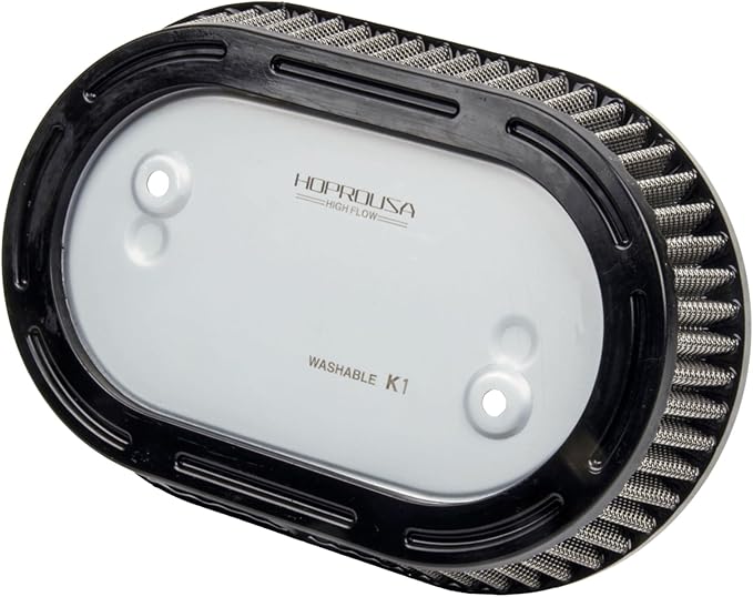 Replacement 29400267 High-Flow Air Filter Compatible with '17-later Touring Road Glide '18-later Softail Milwaukee-Eight Engine Equipped with 114 Air Cleaner Accessories Parts (Sliver)