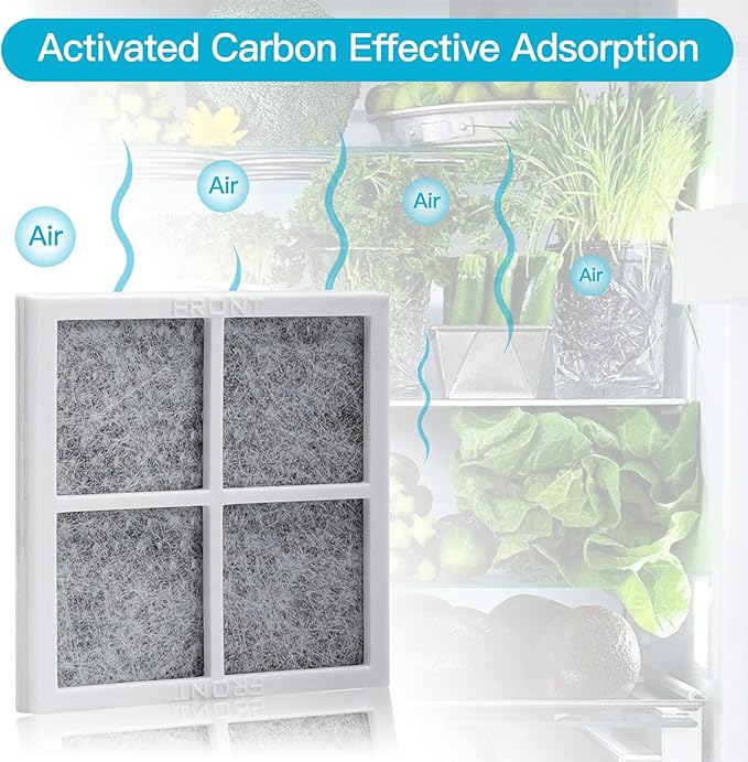 SEISSO Refrigerator Air Filter Replacement for LG LT120F, Compatible Model with Kenmore 46-9918, air filter 9918,795 and LG ADQ73214404,ADQ73214402,ADQ73214403, Refrigerator Air Filter for LG, 3Pack