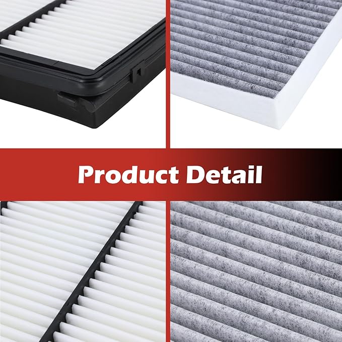 28113-A9100 Engine Air Filter and 97133-S8000 Cabin Air Filter kit Compatible with 2020-2025 Hyundai Palisade V6 3.8L Gas Replaces 28113A9100 CA11943 97133S8000 CF12936