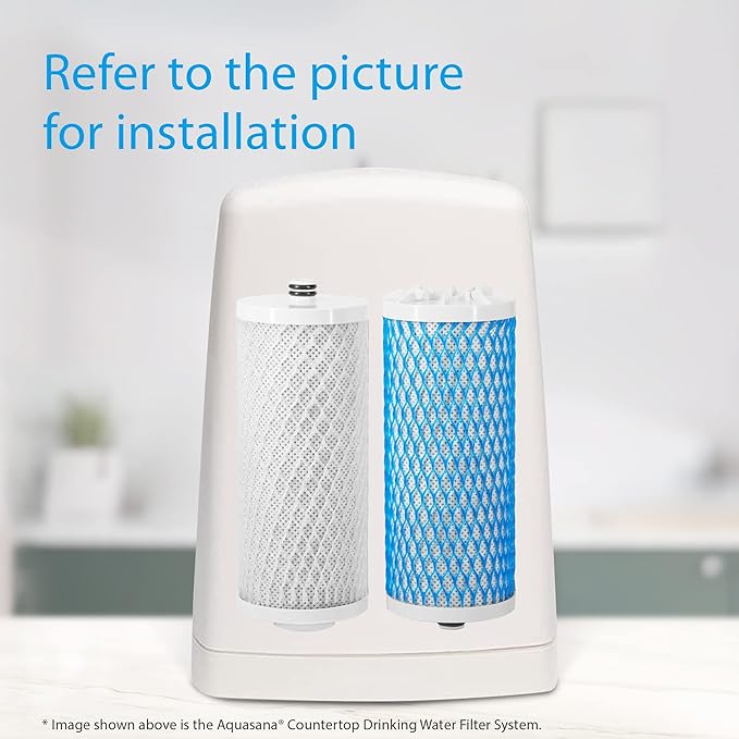 Waterdrop Countertop Water Filter, Replacement for Aquasana® Filter Replacement, AQ-4035®, AQ 4025, Will Fit AQ4000, AQ4050, AQ4500 Drinking Water Systems