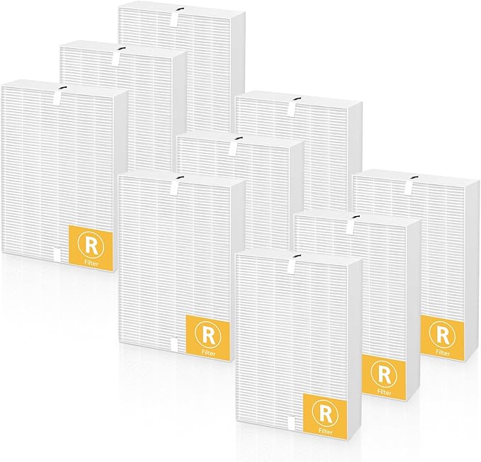 HPA300 HEPA Filter R for Honeywell Air Purifier Filter Replacement HPA200, HPA100, HPA090, HPA5300 Series Models, Fits for Honeywell Filter R, Replaces No. HRF-R1 HRF-R2 HRF-R3, 9 Pack