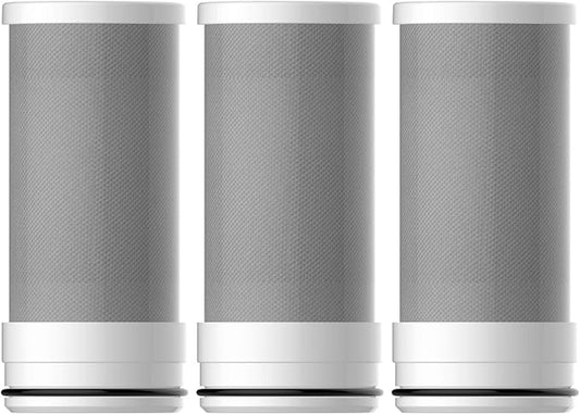 Amazon Basics Faucet Water Filter Replacement, NSF Certified, Reduces Chlorine, Lead, Fluoride, Heavy Metal, Bad Taste and Odor, 3-Pack
