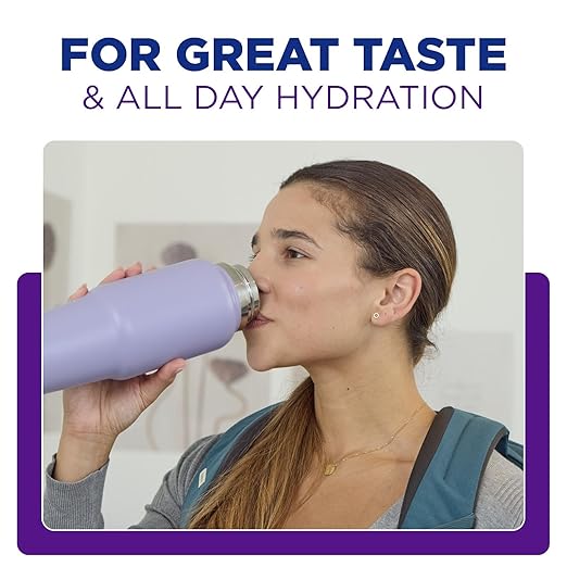 PUR Slim Water Filter Pitcher, 8-Cup Capacity, Compact Design for Dorms & Mini Fridges, Dishwasher Safe, Fast Filtration, Includes 1 Filter for Cleaner Great-Tasting Drinking Water Filtration, Violet