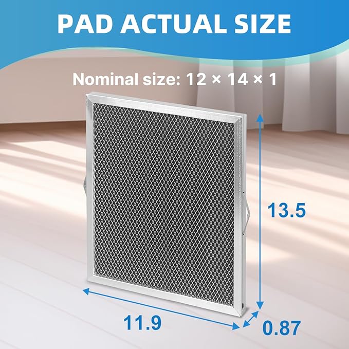 E080 5881 Dehumidifier Filter Washable MERV 8 Compatible with Whole-House Dehumidifiers E100 E080 or Dehumidifying Ventilator 8192A Replacement Filter 12x13.5x1 2 Packs