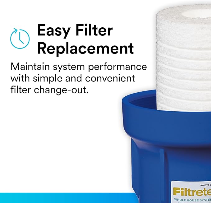 Filtrete 3WH-STDSW-F02 Standard Capacity Whole House System Refill, 2-Pack String Wound