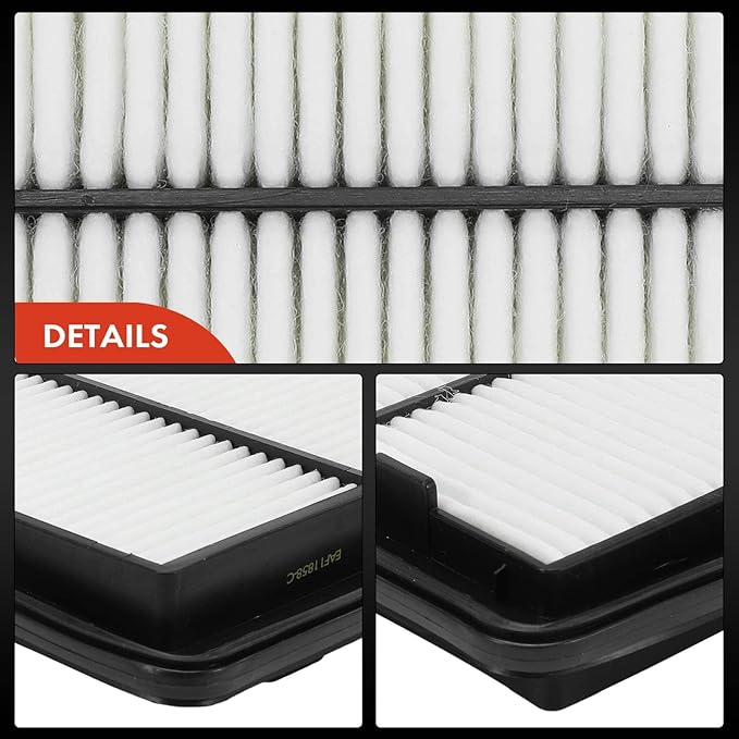A-Premium Engine Air Filter Compatible with Nissan Models - Rogue(2014-2020), Rogue Sport(2017-2022), Qashqai(2017-2022) - Rigid Panel - Replace# 16546-4BA01