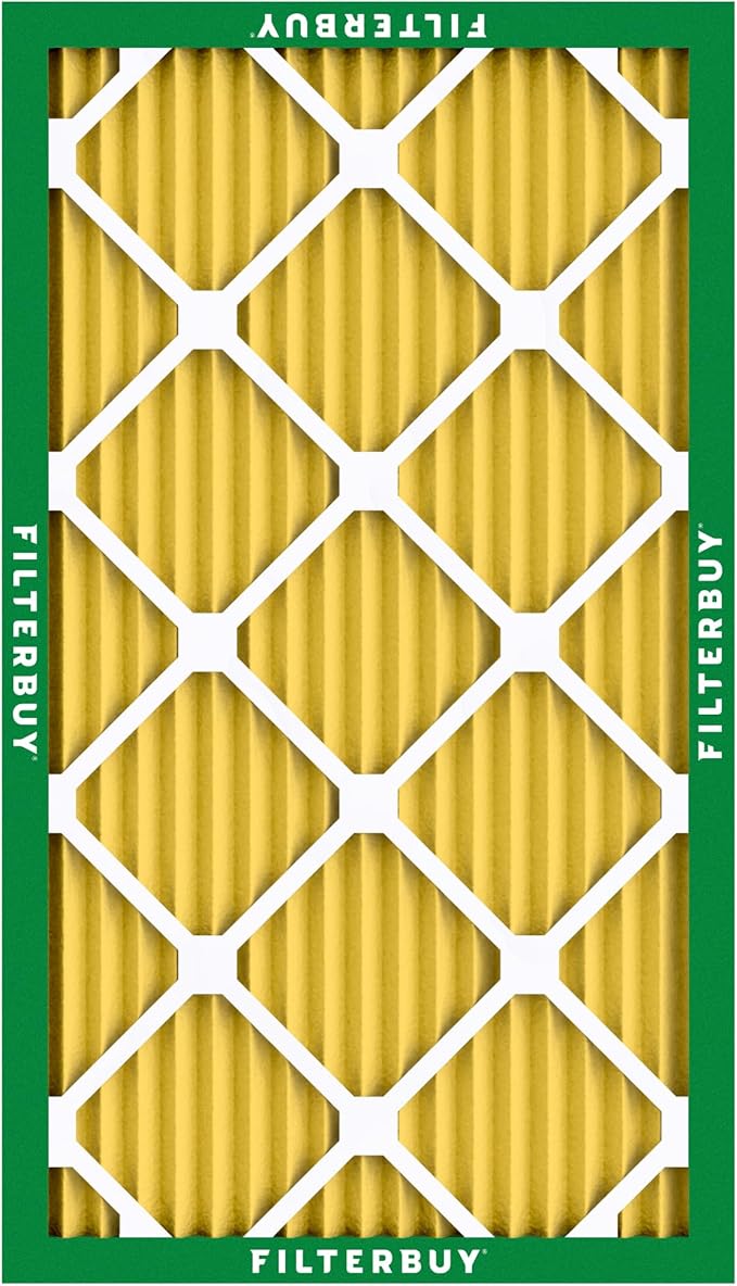 Filterbuy 17x25x1 Air Filter MERV 11 Superior Pet & Allergy Defense (6-Pack), Electrostatic Pleated HVAC AC Furnace Filters Replacement (Actual Size: 16.50 x 24.50 x 0.75)