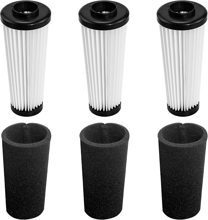 F112 Filter Replacement for Dirt Devil Endura Vacuum Parts UD70187 UD20120NC UD20124 UD70167P UD70171 UD70186 UD70174 UD70161 UD70181, 3 Pack Odor Trapping Filter Replace Part AD47936 Vypart