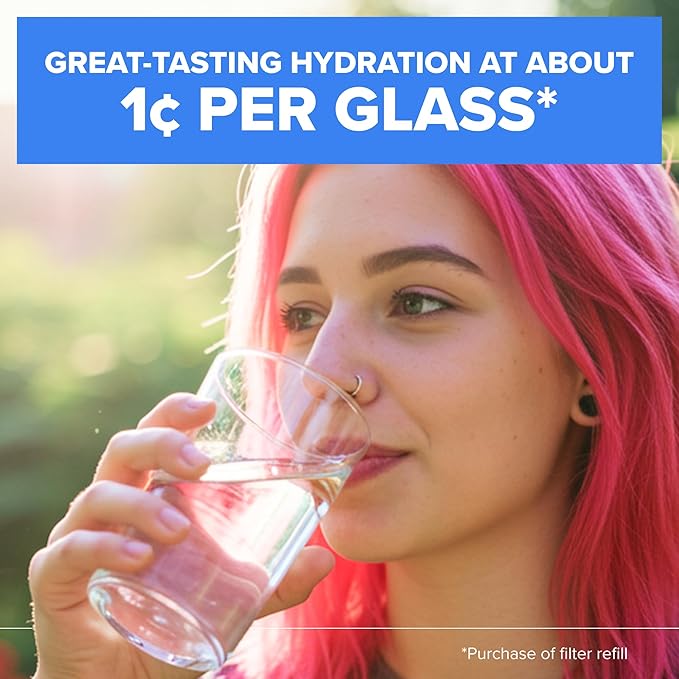 Brita Plus Water Filter, BPA-Free, High-Density Replacement Filter for Pitchers and Dispensers, Reduces 2x Contaminants*, Lasts Two Months or 40 Gallons, Includes 2 Filters