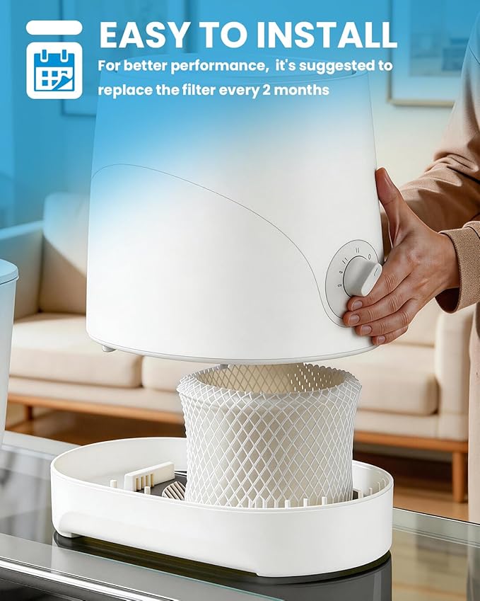 HC-888 HC-888N Humidifier Wicking Filter C Replacement, Compatible with Honeywell HCM-890 HEV-320 Series, Duracraft DCM-200 DH-890, Walgreens 890-WGN,Cool Mist Humidifier Filters
