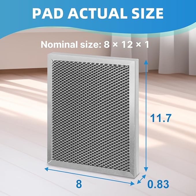 E070 5695 Washable MERV 8 Dehumidifier Replacement Filter Compatible with Whole-House Dehumidifiers 1820 1820Z E070 E070KZ E070KZM E070N E070Z E070T Size 8 x 11.5 x 1 inch 2 Packs