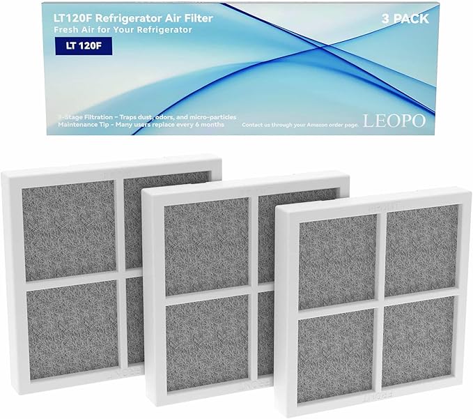 3-PACK LT120F Refrigerator Air Filter Replacement Compatible with LG Air Filter LT120F Kenmore Elite 46-9918 469918 9918 Replaces ADQ73214402 ADQ73214403 ADQ73214404 ADQ73334008