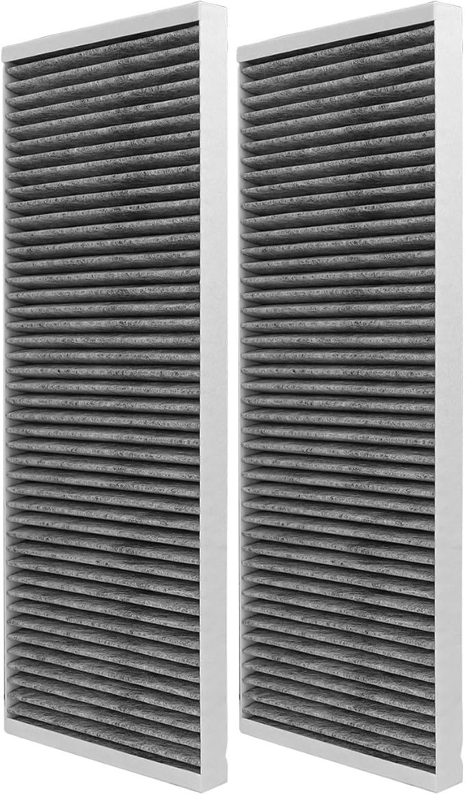 Air Filter for Tesla Model Y 2020-2026, Activated Carbon Cabin Air Filter Replacement for Tesla Model Y Accessories (2 Packs-upper layer)