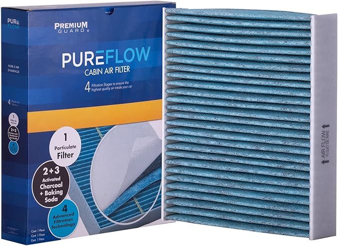 PureFlow Cabin Air Filter PC99374X | Fits 2017-2024 Nissan Kicks, 2020-2025 Versa, 2021-2024 Renault Duster, 2020-2024 Nissan V-Drive, 2025 Kicks Play, 2023 Kicks e-Power