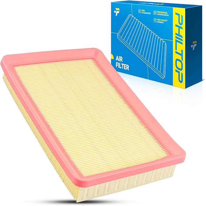 PHILTOP Engine Air Filter, Compatible with CA9392 KHyundai Elantra 2001-2006, Kia Spectra 2004-2009, Hyundai Tiburon 2003-2008, Kia Spectra5 2005-2009, Improved Engine Airflow