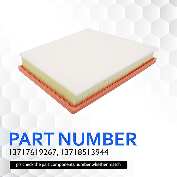 CA11888 Engine Air Filter Compatible with BMW 118i 2020-2023, 120i, 128ti 2022-2023, 220i 2014-2025, 228i 2020-2024, X1 2016-2022, X2 2018-2025, Mini Cooper, Cooper Clubman, Cooper Countryman