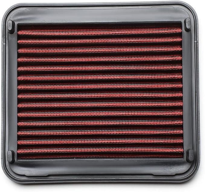 DNA Motoring AFPN-094-RD Clean Air Washable Drop In Panel Air Filter Enhance Engine Performance Power & Acceleration Improve [Compatible with 01-03 Toyota Prius]